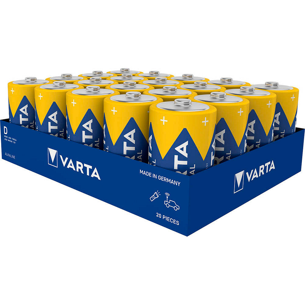 20 VARTA Batterien INDUSTRIAL Mono D 1,5 V