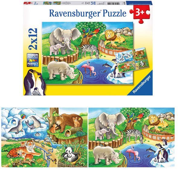 Ravensburger 2x12 Teile Im Zoo