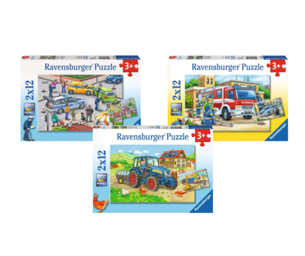 Puzzle-Set Fahrzeuge, 6 Puzzles